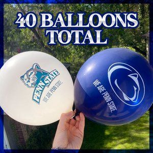 College Balloons Pack Of 40 Penn State Football Balloon Nittany Lions PSU Party